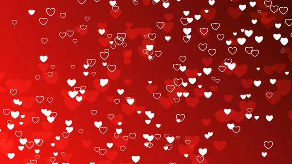 Beautiful Red Heart Background Love Mothers Day Romance — Stock Photo, Image