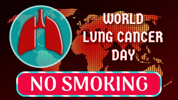 Παγκόσμια Ημέρα Καρκίνου Του Πνεύμονα Εικόνα Καπνιστών Μασάζ — Φωτογραφία Αρχείου