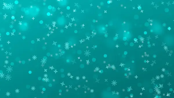 Natal Celebração Ilustração Floco Neve Fundo Azul Fundo Partícula Neve — Fotografia de Stock