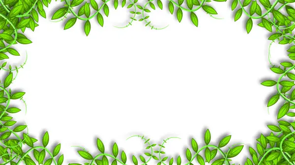 Green Leaves Background Shadow White Background Rainforest Nature Tropical Environment — Stock Photo, Image