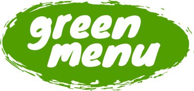 Promoting eco conscious dining with a vibrant green menu, emphasizing fresh, locally sourced ingredients and sustainable practices clipart