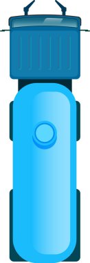 Sıvı taşıyan mavi bir tank kamyonunun havadan görüntüsü, tankın üzerinde belirgin bir dairesel özellik ve el değmemiş beyaz bir zemin.