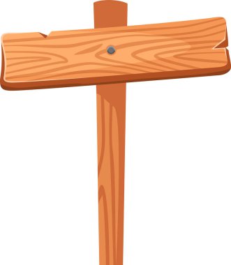 Kalıplı bir yüzey ve çivi içeren ahşap tabela, temiz beyaz bir arkaplanı işaret ediyor, kırsal ve doğal bir ortam yayıyor açık hava ortamları için mükemmel.