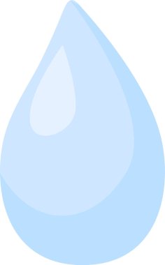 Açık mavi su damlası zarifçe düşer, parlak yansımaları yakalar ve basit tasarımında temiz, saf bir su, doğa ve sükunet özünü somutlaştırır.