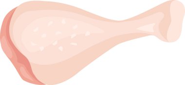 Beyaz arka planda tek bir çiğ tavuk bacağı var. Kümes hayvanlarını, sağlıklı beslenme alışkanlıklarını veya yemek tariflerini temsil etmek için ideal.