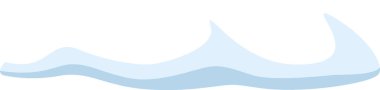 Beyaz zemin üzerinde akan hafif açık mavi dalga, çeşitli arkaplan ve dekoratif amaçlar için uygun sakin ve minimalist bir tasarım yaratıyor