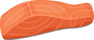 Canlı turuncu rengini ve narin dokusunu vurgulayan taze beyaz arka planda dinlenen somon filetosu, çeşitli aşçılık ürünleri ve sağlıklı yemek seçenekleri için mükemmel.