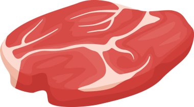 Beyaz arka planda izole edilmiş çiğ biftek, besleyici yemekler ve çeşitli mutfak ürünleri için ideal protein zengini içeriği sergiliyor. Izgara ya da gurme yemekleri için mükemmel.