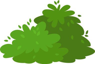 Düşen yapraklarla canlı yapraklar serpiştiren yemyeşil çalı, çeşitli projelerde doğa temalı tasarımlar ve çizimler için ideal davetkar ve doğal bir zemin oluşturur