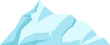 Küresel ısınmayı ve çevresel sorunları temsil eden keskin kenarları olan buzdağı, iklim değişikliğiyle ilgili projeler ve gezegen üzerindeki etkisi için mükemmel.