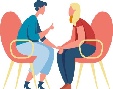 Psikolog, empati gösteriyor ve hastasına destek oluyor. El ele tutuşuyor ve terapi sırasında aktif olarak dinliyor. Güvenli ve destekleyici bir ortam yaratıyor.