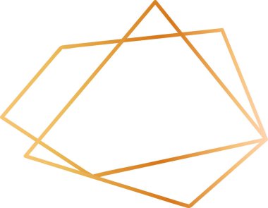 Altın çakışan geometrik şekiller modern zarafet yayarak lüks ve sofistike bir dokunuşla çeşitli tasarım projelerini geliştirmek için mükemmel bir soyut tasarım oluşturur.