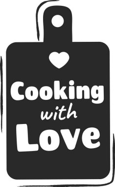 Aşk işaretiyle yemek pişirmek, kalp şeklinde bir kesim tahtası göstermek, aşçılık eserlerindeki tutku ve özeni somutlaştırmak, ev yapımı yemeklerin ve aile birlikteliğinin neşesini kutlamak.