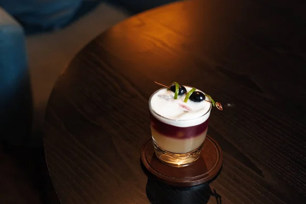 Delizioso Cocktail Alcolico Vecchio Stile — Foto Stock