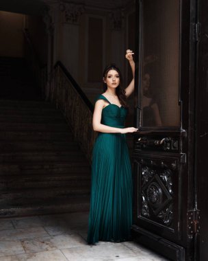 Elegant bride in a wedding dress