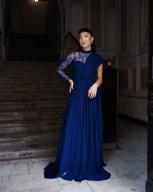 Elegant bride in a wedding dress