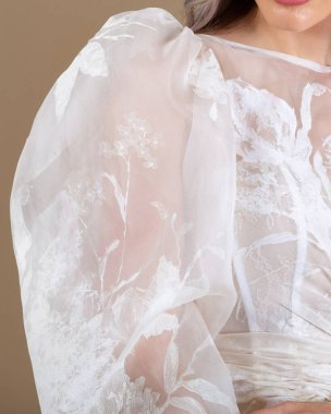 Elegant bride in a wedding dress