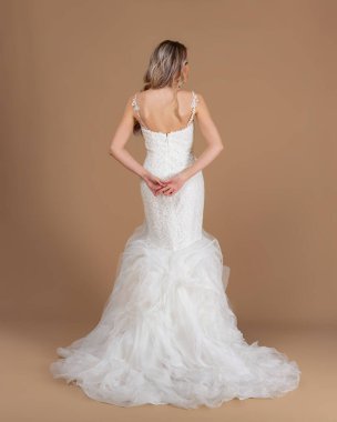 Elegant bride in a wedding dress