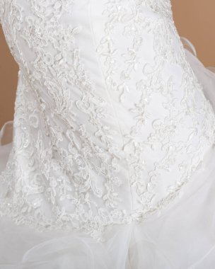 Elegant bride in a wedding dress