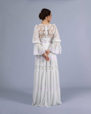 Elegant bride in a wedding dress