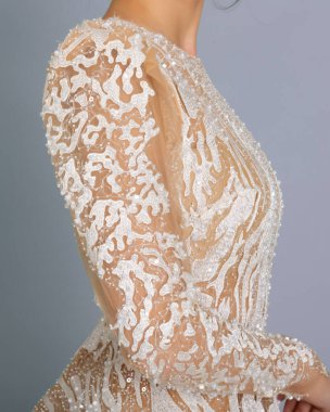 Elegant bride in a wedding dress