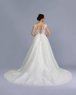 Elegant bride in a wedding dress