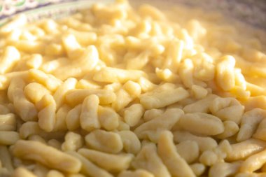 the process of cooking dumplings,open-air kitchen