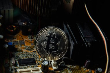 Kripto para birimi, çipteki bitcoin, blok zinciri