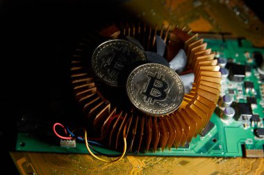 Kripto para birimi, çipteki bitcoin, blok zinciri
