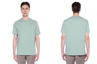 Bir adamın tişörtünün maketi.