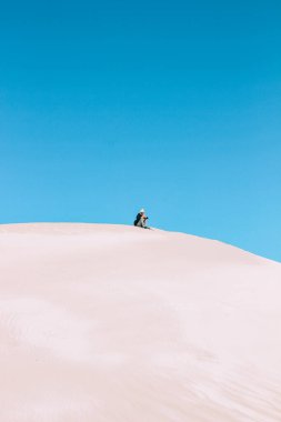 Dunas de Taton, Catamarca, Arjantin 'deki kum tepelerinde tanınmayan biri. Yüksek kalite fotoğraf