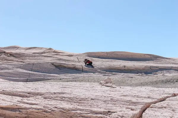 Campo de Piedra Pomez, Catamarca, Arjantin 'de tanınmayan biri. Yüksek kalite fotoğraf