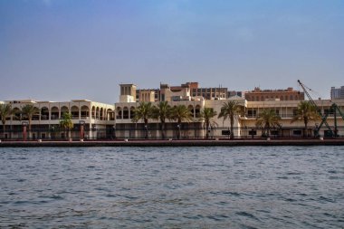 Doğu mimarisi, binaların manzarası, Dubai, Birleşik Arap Emirlikleri