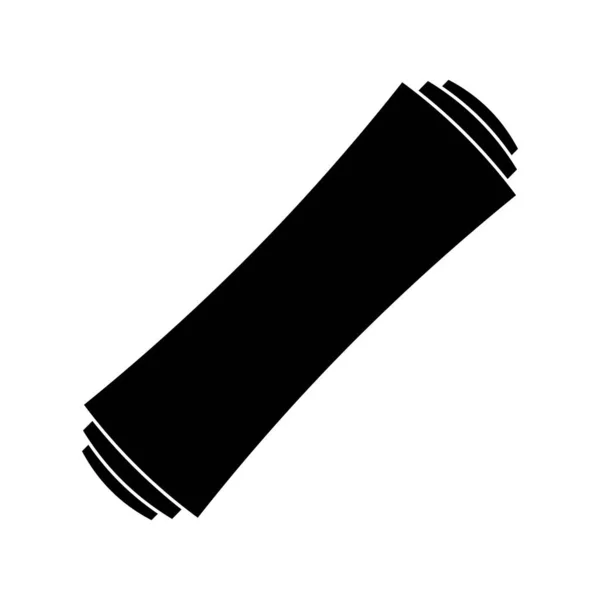 Rolled Scroll Paper Icon Isolated White Background Ilustración Vectorial — Archivo Imágenes Vectoriales