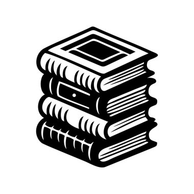Stack of books icon. Reading and Education. Library vector illustration.