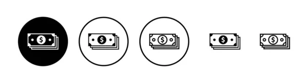 Geldsymbole Gesetzt Geld Vektor Symbol Dollar Symbol — Stockvektor