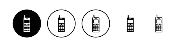 Иконки Телефонов Установлены Вектор Значка Телефона Мобильный Телефон Набор Символов — стоковый вектор