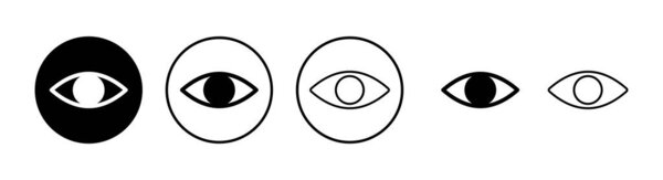 Eye icons set. Look and Vision icon. Eye vector icon