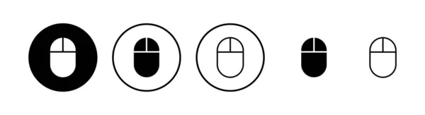 Набор Иконок Мыши Значок Вектора Мыши — стоковый вектор