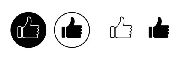 stock vector Like icons set. Thumbs up icon. social media icon