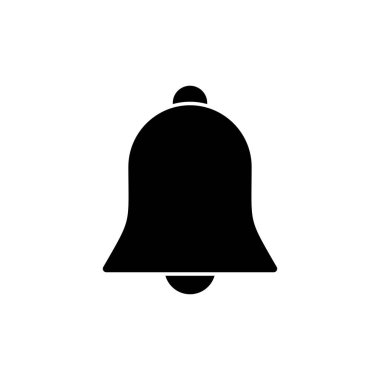 Bell Simgesi beyaz arkaplanda izole edildi. Bildirim sembolü. Çan vektör simgesi
