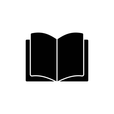 Kitap simgesi beyaz arkaplanda izole edildi. Kitap vektör simgesi. Kitap simgesi