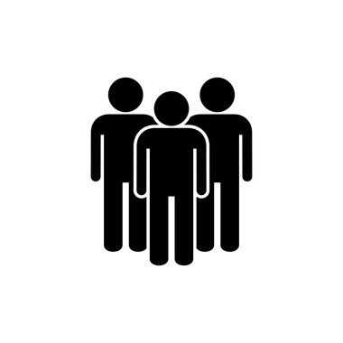 Beyaz arka planda izole edilmiş insan simgesi. Kişi simgesi. Kullanıcı vektör simgesi