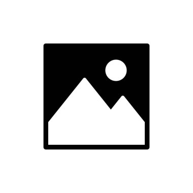 Resim simgesi beyaz arkaplanda izole edildi. Resim vektör simgesi. fotoğraf galerisi simgesi vektörü