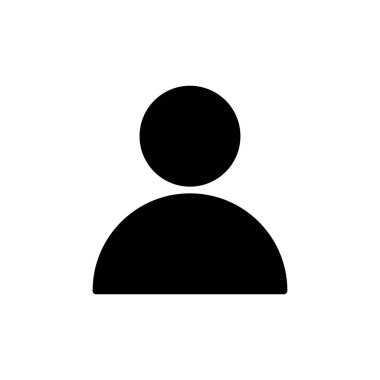 Kullanıcı Simgesi beyaz arkaplanda izole edildi. İnsan imzası. insanlar simgesi. 