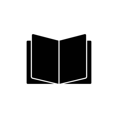 Kitap simgesi beyaz arkaplanda izole edildi. Kitap vektör simgesi. Kitap simgesi
