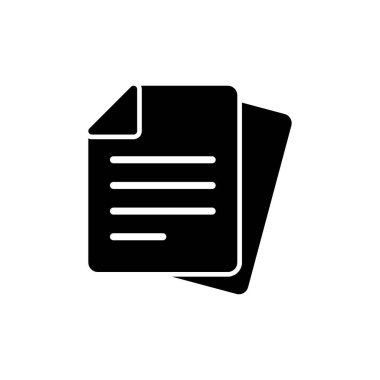 Belge simgesi beyaz arkaplanda izole edildi. Kağıt ikonu. Dosya Simgesi