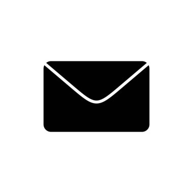 Beyaz arkaplanda posta vektör simgesi izole edildi. E- posta simgesi. Zarf çizimi. İleti