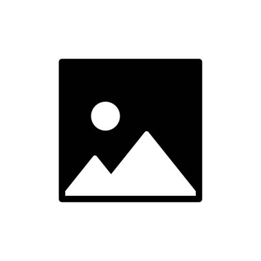 Resim simgesi beyaz arkaplanda izole edildi. Resim vektör simgesi. fotoğraf galerisi simgesi vektörü