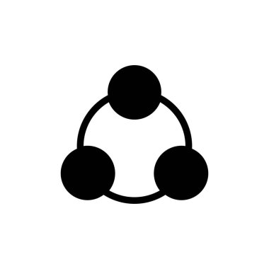 Beyaz arkaplanda izole edilmiş simgeyi paylaş. Vektör simgesini paylaş